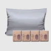 Luce Beauty Silky Satin Pillowcase Bundle In Grey