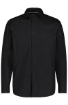 Luchiano Visconti Solid Jacquard With Box Shirt In Black