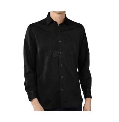 Luchiano Visconti Black On Black Skulls Shirt