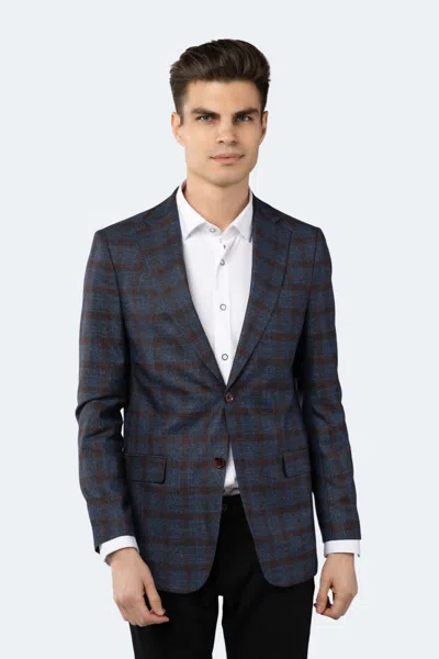 Luchiano Visconti Blue Plaid Sportcoat