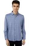 Luchiano Visconti Circular Shirt Long Sleeve In Multi