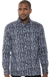 Luchiano Visconti City Scape Printed Shirt In Multi