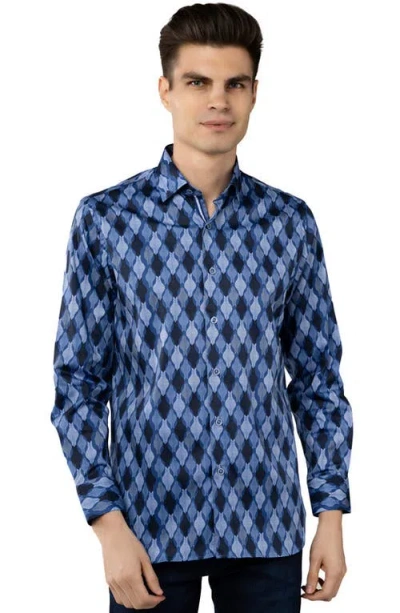 LUCHIANO VISCONTI LUCHIANO VISCONTI DAGGERED SWIRL SHIRT