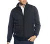 Luchiano Visconti Heather Indigo Body With Navy Quilt Front In Blue