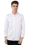 Luchiano Visconti Jacquard Tetris Box Shirt In White