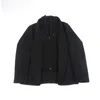 Luchiano Visconti Leo Black Hooded Sportcoat In Black