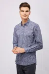 Luchiano Visconti Leo Daggered Marks Shirt In Purple