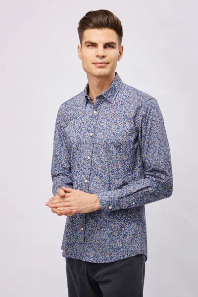 Luchiano Visconti Leo Daggered Marks Shirt In Purple