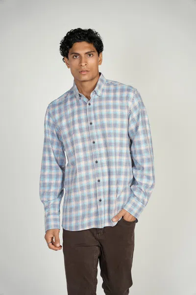 Luchiano Visconti Leo Sharktooth King Cotton Shirt In White