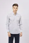 Luchiano Visconti Leo Surfers On Surfboards Shirt In White