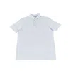 Luchiano Visconti Leo White With Blue Box Polo In Blue