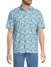 Luchiano Visconti Men's Abstract Print Modern Fit Shirt