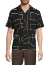Luchiano Visconti Men's Abstract-print Short-sleeve Shirt
