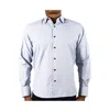 Luchiano Visconti Checkered White, Grey & Navy In Blue