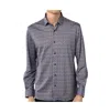 Luchiano Visconti Grey And White Slashes With Red Paisley Shirt In Gray