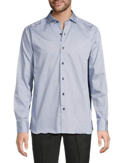 LUCHIANO VISCONTI MEN'S MEDALLION SPORTSHIRT