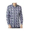Luchiano Visconti Men's Multicolor Printed Shapes Shirt