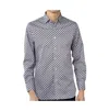 Luchiano Visconti Men's Navy And White Floral Shirt