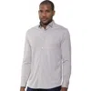 Luchiano Visconti Micro Melange Knit Shirt In Gray