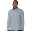 Luchiano Visconti Micro Melange Knit Shirt In Gray