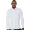 Luchiano Visconti Micro Melange Knit Shirt In White