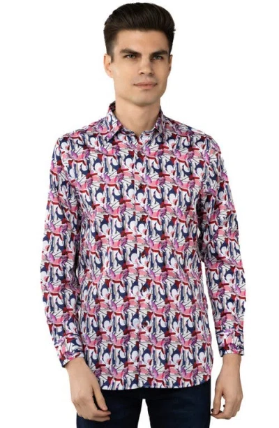 LUCHIANO VISCONTI LUCHIANO VISCONTI MULTICOLOR SWIRLS SHIRT
