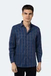 Luchiano Visconti Circle Shirt In Blue