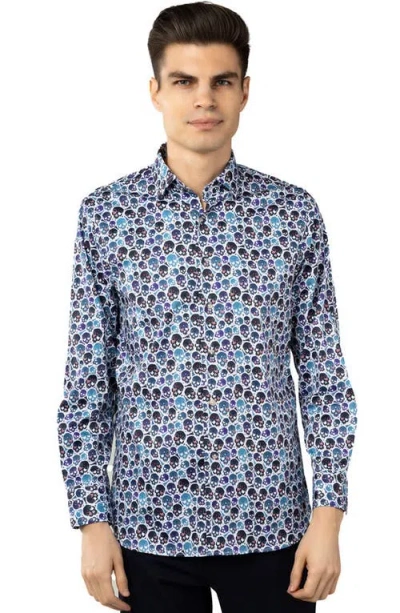 Luchiano Visconti Skull Shirt In Multi