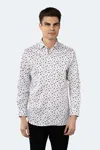 Luchiano Visconti White With Multicolor Guitar Shirt In White