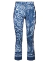 Luciah Woman Pants Blue Size 4 Polyester, Elastane In Blue