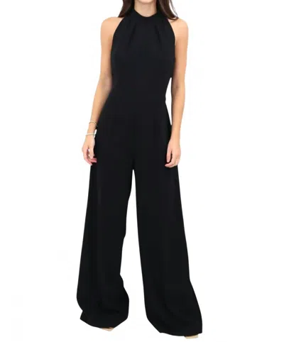 Lucian Matis Halter Neck Jumpsuit In Black