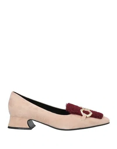 Luciano Barachini Elite Woman Pumps Beige Size 9 Leather In Sand