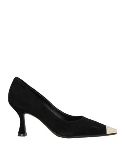 Luciano Barachini Elite Woman Pumps Black Size 7 Leather