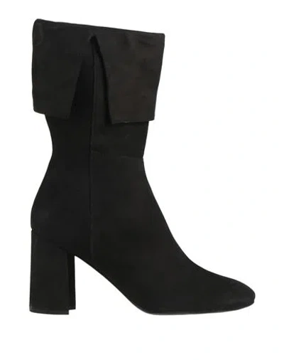 Luciano Barachini Woman Ankle Boots Black Size 5 Leather
