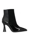 Luciano Barachini Woman Ankle Boots Black Size 8 Soft Leather