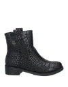 Luciano Barachini Woman Ankle Boots Black Size 8 Textile Fibers In Black