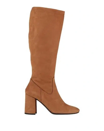 Luciano Barachini Woman Boot Camel Size 7 Leather