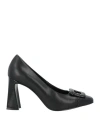 Luciano Barachini Woman Pumps Black Size 7 Leather