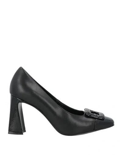 Luciano Barachini Woman Pumps Black Size 7 Leather