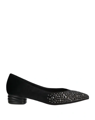 Luciano Barachini Woman Pumps Black Size 7 Textile Fibers