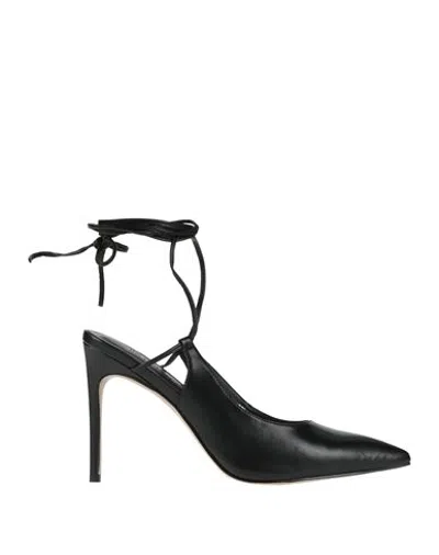 Luciano Barachini Woman Pumps Black Size 9 Leather