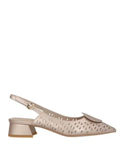 Luciano Barachini Woman Pumps Blush Size 6 Leather In Pink
