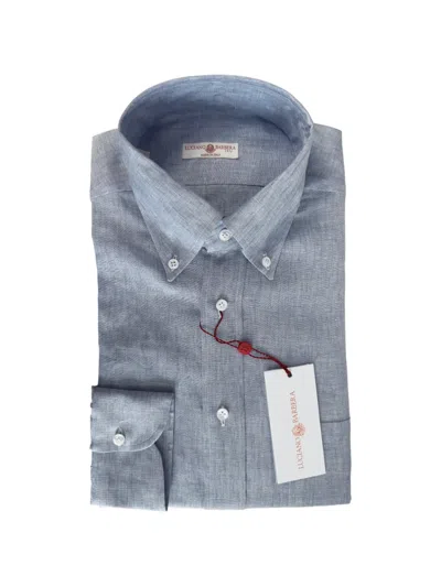 Luciano Barbera Button-down Collar Shirt In Blue