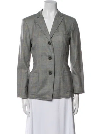 Pre-owned Luciano Barbera Cashmere Blazer In Gray