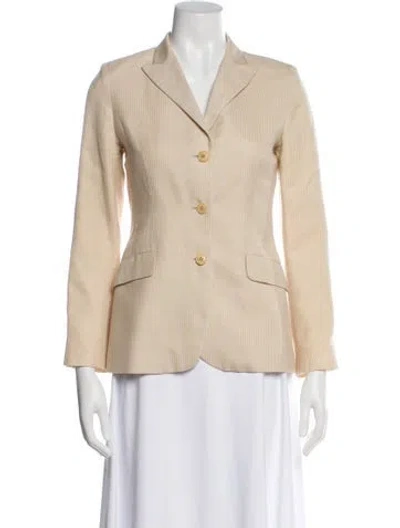 Pre-owned Luciano Barbera Cashmere Blazer In Neutral