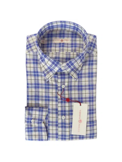 Luciano Barbera Checked Buttoned Shirt In Multi