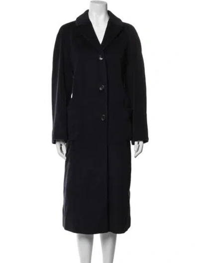 Pre-owned Luciano Barbera Coat In Blue