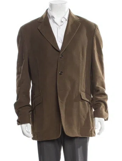 Pre-owned Luciano Barbera Coat In Brown