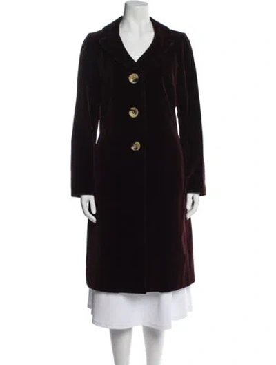 Pre-owned Luciano Barbera Coat In Purple