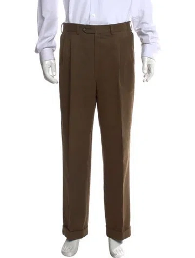 Pre-owned Luciano Barbera Dress Pants In Green